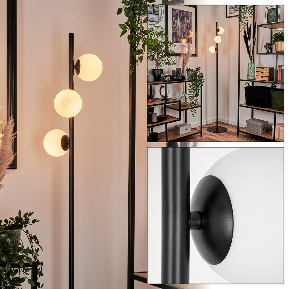 Remaisnil Lampa Stojąca - Szkło 10 cm Biały, 3-punktowe main product photo