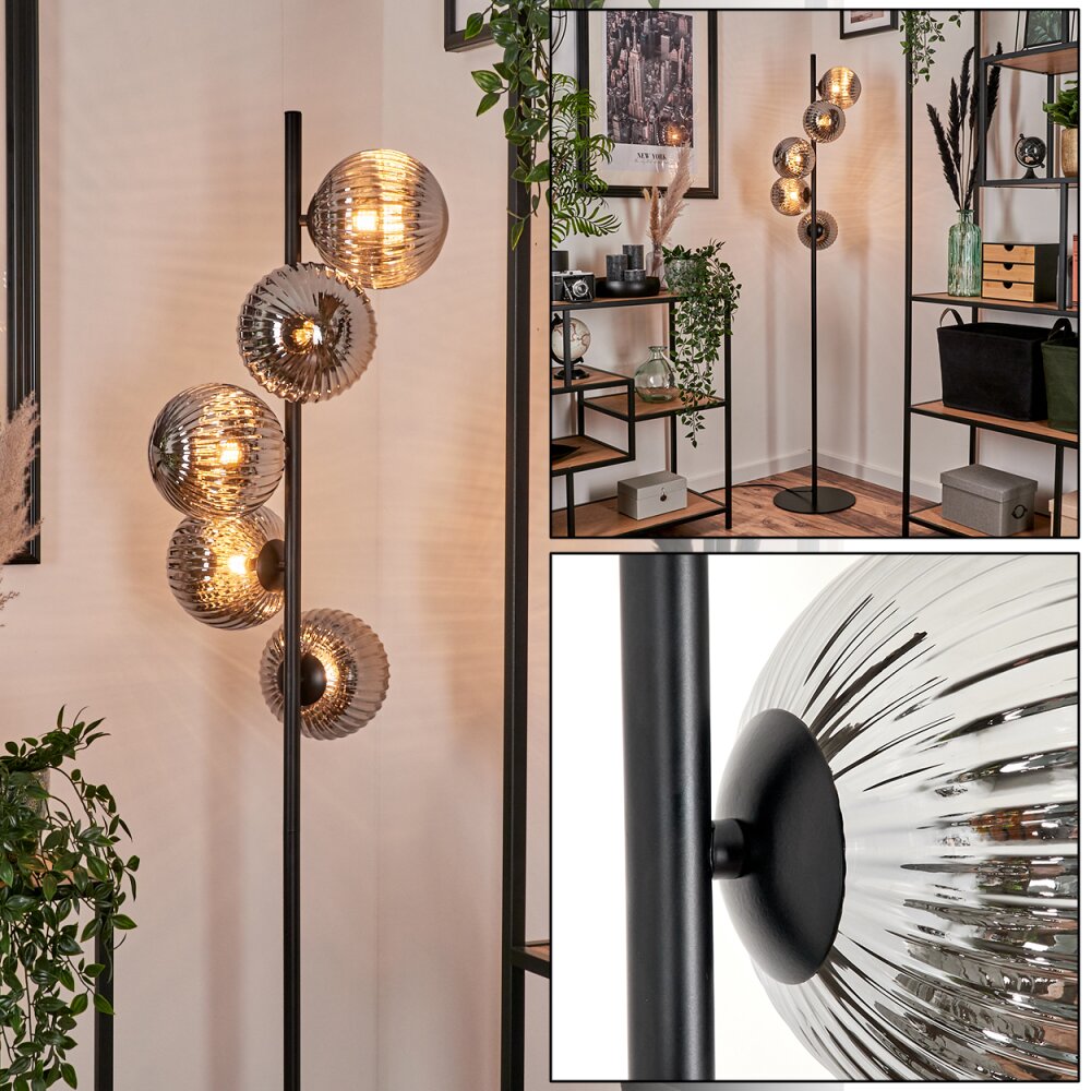 Remaisnil Lampa Stojąca - Szkło 15 cm Przydymiony, 5-punktowe main product photo
