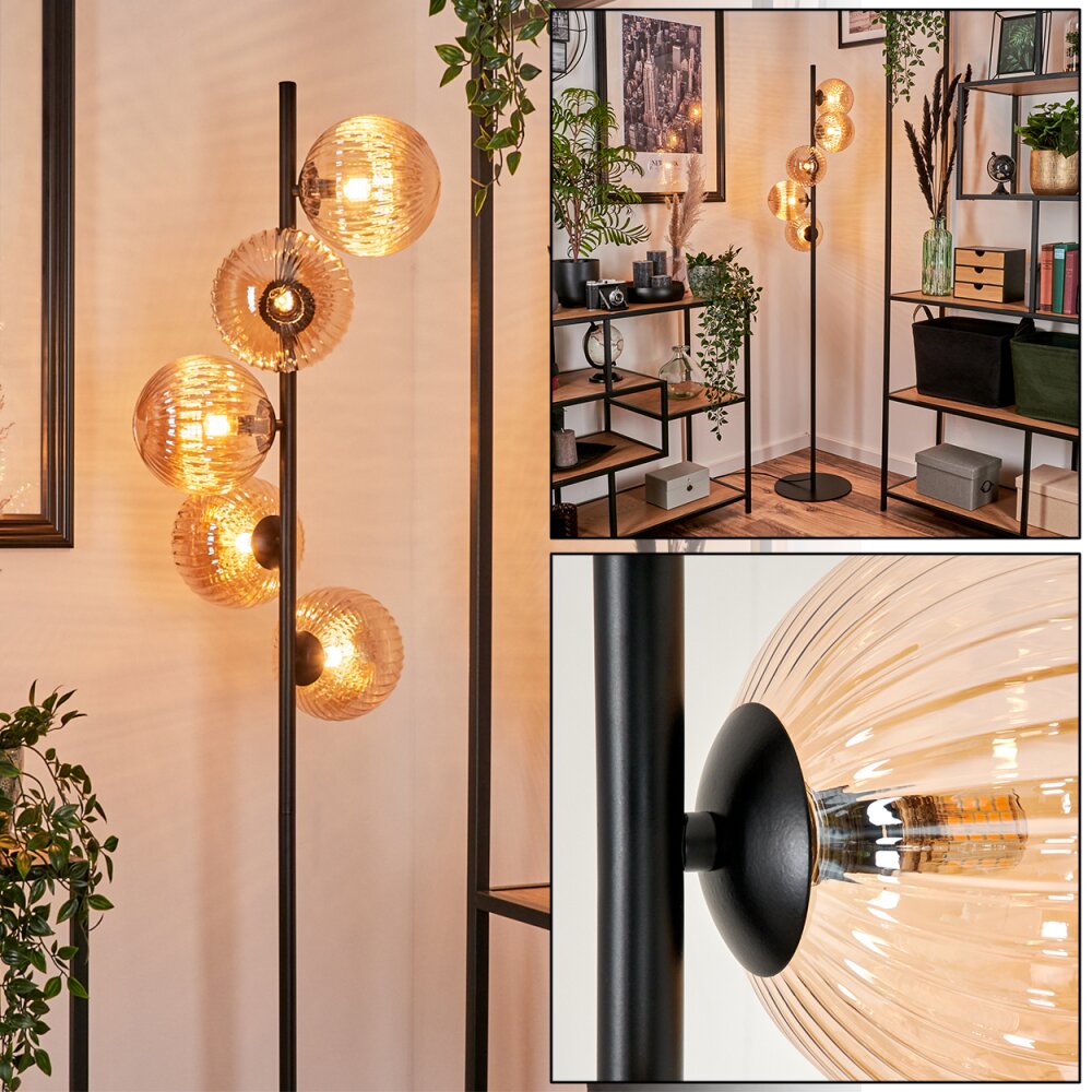 Remaisnil Lampa Stojąca - Szkło 15 cm W kolorze bursztynu, 5-punktowe main product photo