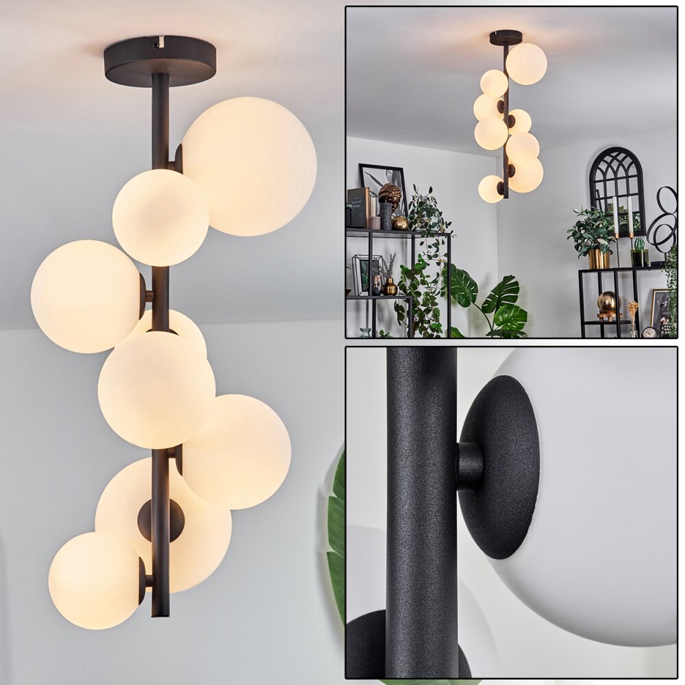 Chehalis Lampa Sufitowa - Szkło 10 cm, 12 cm, 15 cm Biały, 8-punktowe main product photo