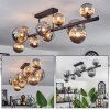Chehalis Lampa Sufitowa - Szkło 10 cm, 12 cm, 15 cm Przydymiony, 10-punktowe