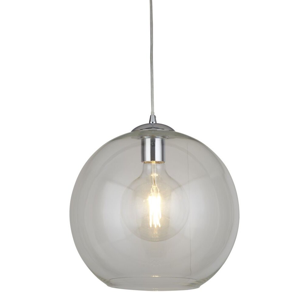 Lampa Wisząca Searchlight BALLS Chrom, Przezroczysty, 1-punktowy main product photo