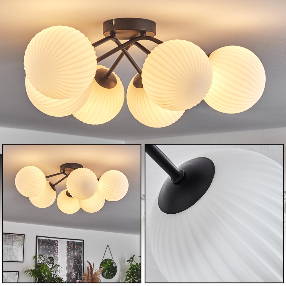 Chehalis Lampa Sufitowa - Szkło 15 cm Biały, 6-punktowe main product photo