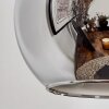 Koyoto Lampa ścienna - Szkło 15 cm Ecru, Czarny, 1-punktowy