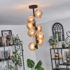 Chehalis Lampa Sufitowa - Szkło 12 cm W kolorze bursztynu, 8-punktowe