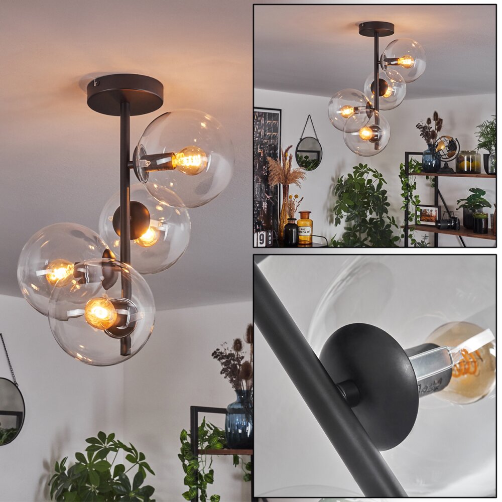 Gastor Lampa Sufitowa - Szkło 15 cm Przezroczysty, 4-punktowe main product photo