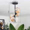 Chehalis Lampa Sufitowa - Szkło 10 cm,12 cm bursztynowy, 4-punktowe