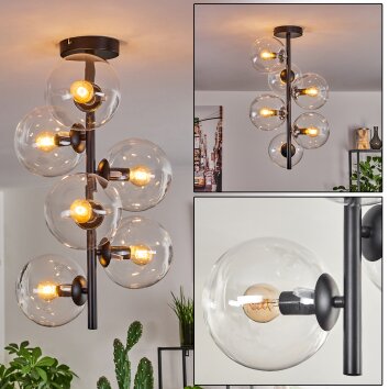 Gastor Lampa Sufitowa - Szkło 15 cm przezroczysty, 6-punktowe