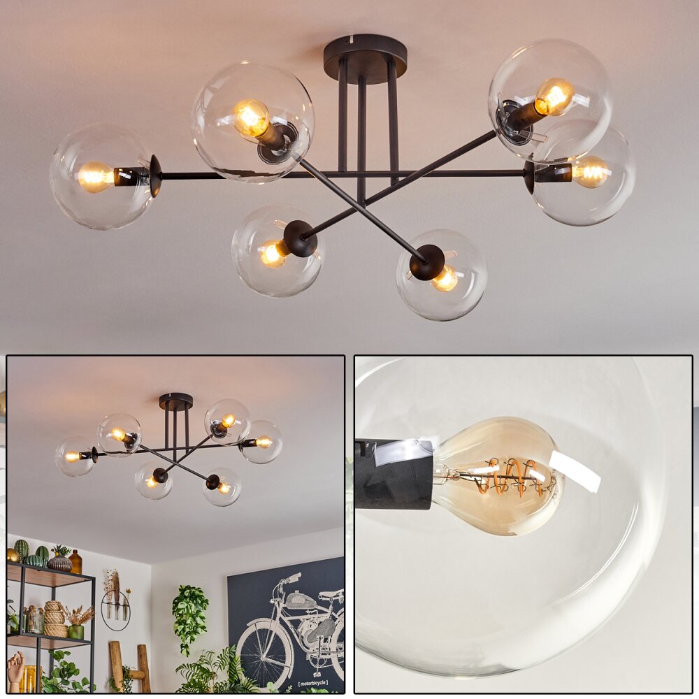 Koyoto Lampa Sufitowa - Szkło 15 cm Przezroczysty, 6-punktowe main product photo