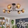 Koyoto Lampa Sufitowa - Szkło 15 cm W kolorze bursztynu, Przezroczysty, 6-punktowe