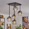 Koyoto Lampa Sufitowa - Szkło 15 cm Chrom, Przezroczysty, 5-punktowe