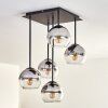 Koyoto Lampa Sufitowa - Szkło 15 cm Chrom, Przezroczysty, 5-punktowe