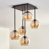 Koyoto Lampa Sufitowa - Szkło 15 cm W kolorze bursztynu, 5-punktowe
