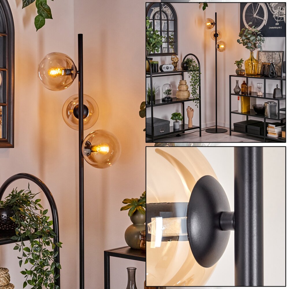 Gastor Lampa Stojąca - Szkło 15 cm W kolorze bursztynu, Przezroczysty, 3-punktowe main product photo
