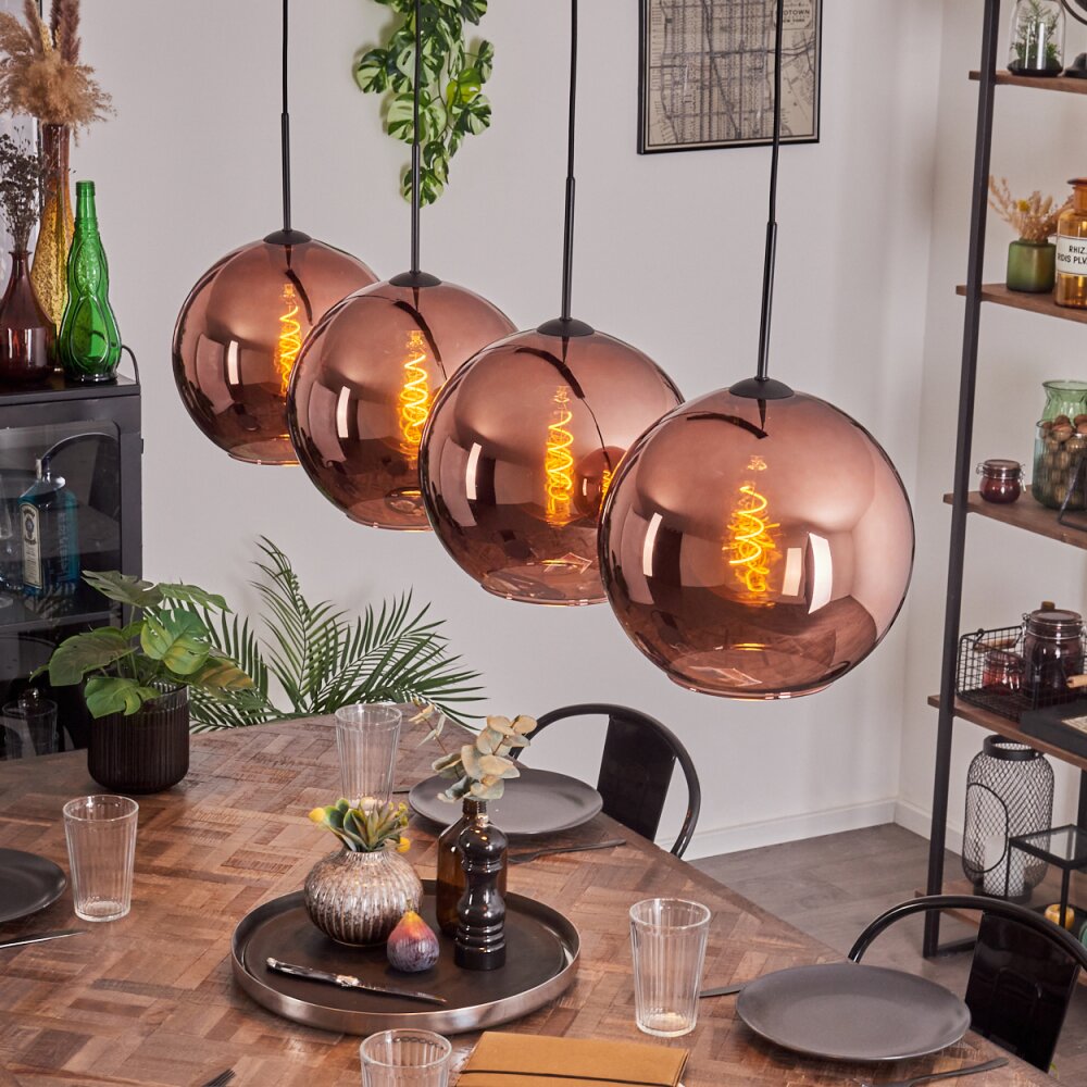 Koyoto Lampa Wisząca - Szkło 30 cm W kolorze miedzi, 4-punktowe main product photo
