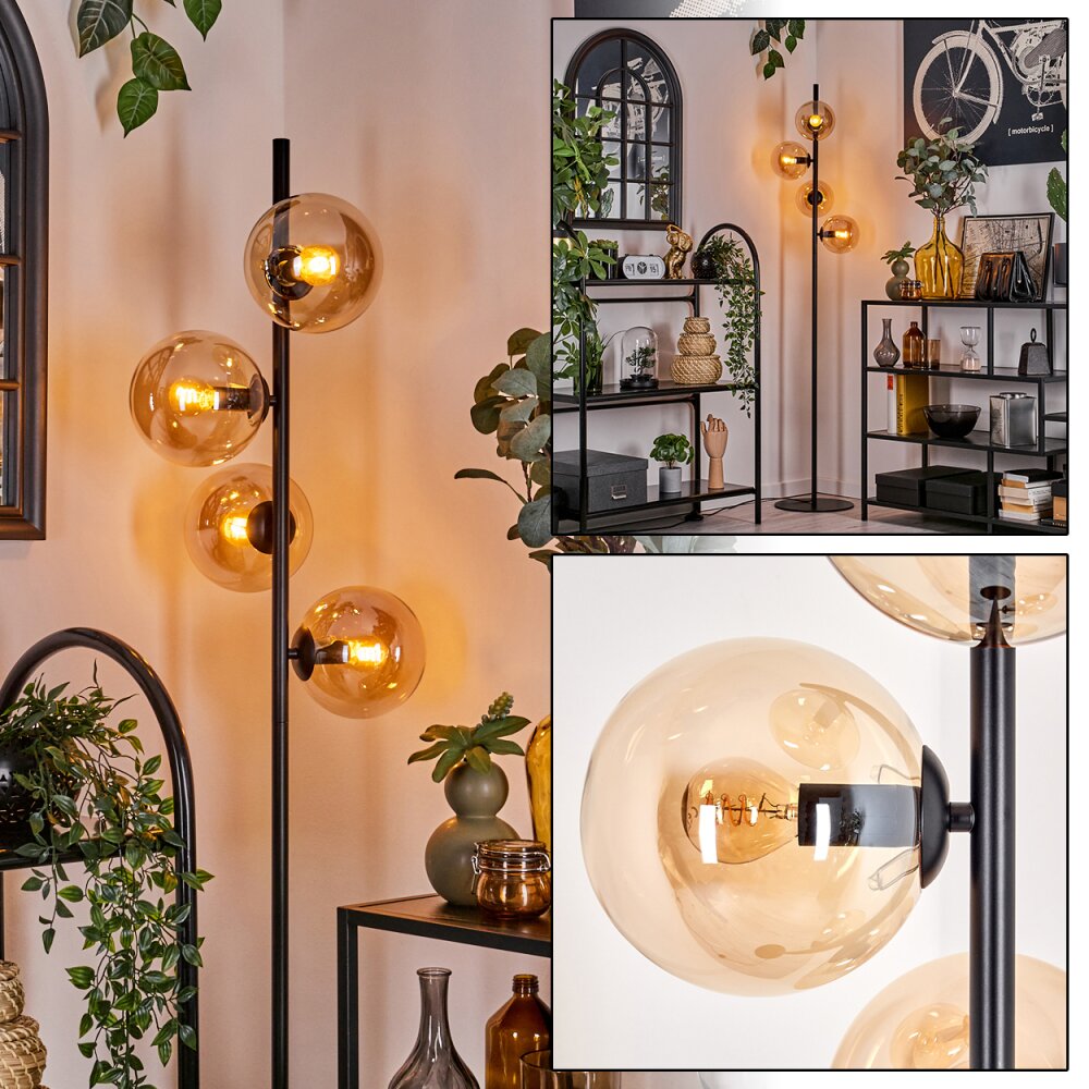 Gastor Lampa Stojąca - Szkło 15 cm W kolorze bursztynu, 4-punktowe main product photo