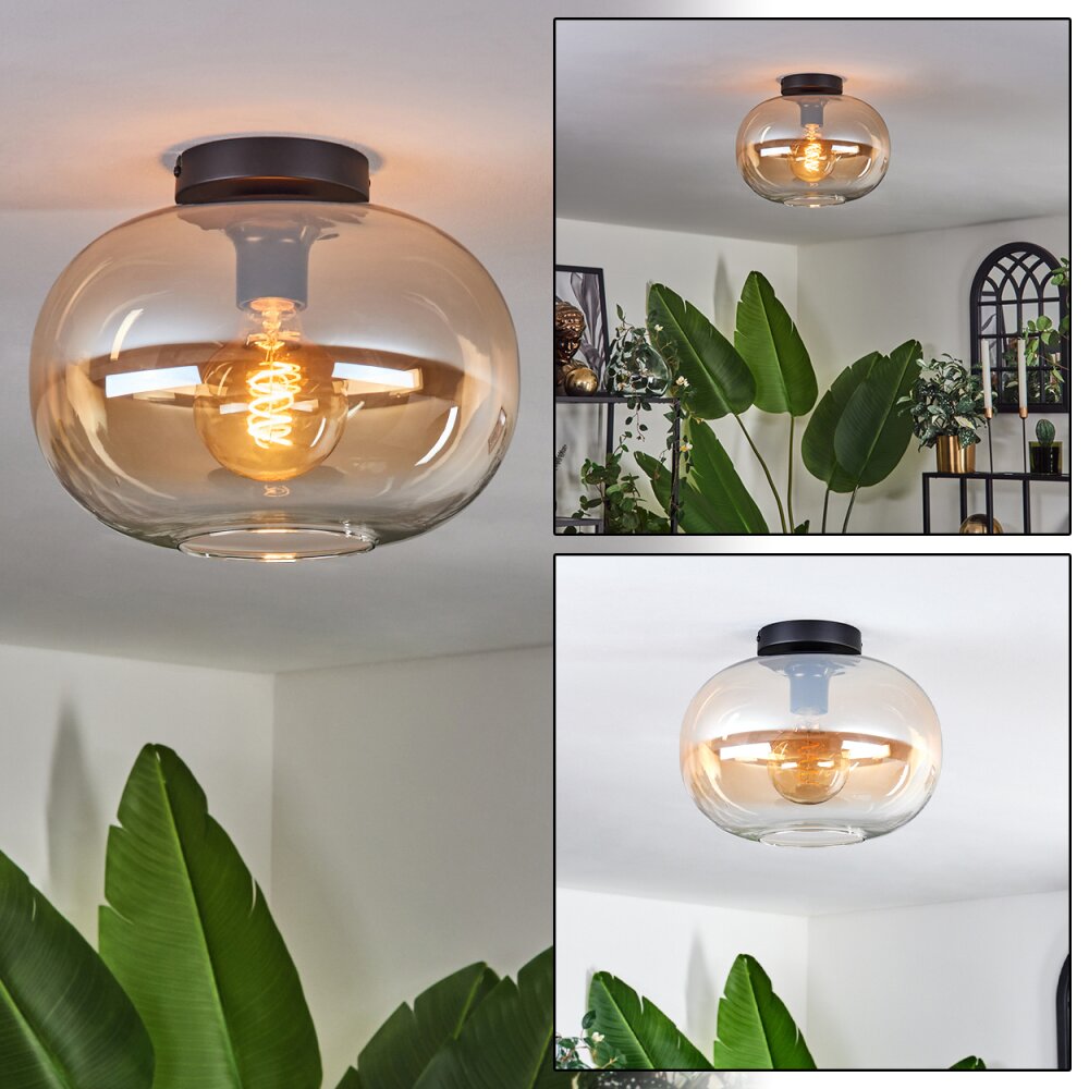 Apedo Lampa Sufitowa - Szkło 30 cm W kolorze bursztynu, Przezroczysty, 1-punktowy main product photo