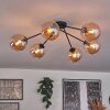 Gastor Lampa Sufitowa - Szkło 15 cm W kolorze bursztynu, 6-punktowe
