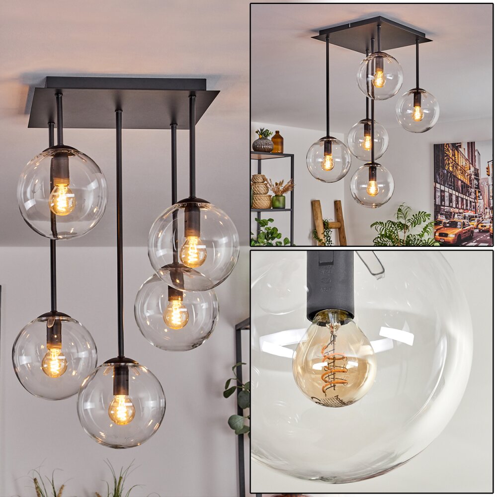 Gastor Lampa Sufitowa - Szkło 15 cm Przezroczysty, 5-punktowe main product photo