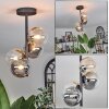 Chehalis Lampa Sufitowa - Szkło 12 cm bursztynowy, przezroczysty, przydymiony, 4-punktowe