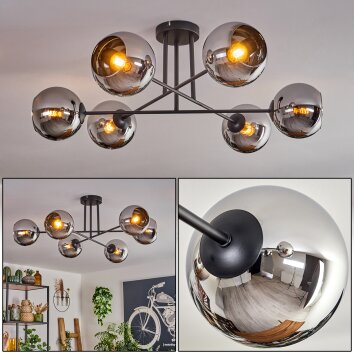 Koyoto Lampa Sufitowa - Szkło 15 cm Chrom, 6-punktowe Koyoto Lampa Sufitowa - Szkło 15 cm Chrom, 6-punktowe