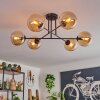 Gastor Lampa Sufitowa - Szkło 15 cm W kolorze bursztynu, 6-punktowe
