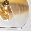 Koyoto Lampa Sufitowa - Szkło 15 cm Złoty, Przezroczysty, 6-punktowe