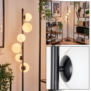 Remaisnil Lampa Stojąca - Szkło 10 cm, 12 cm Biały, 6-punktowe Remaisnil Lampa Stojąca - Szkło 10 cm, 12 cm Biały, 6-punktowe