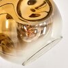 Ripoll Lampa Stojąca - Szkło 15 cm Złoty, Przezroczysty, 5-punktowe