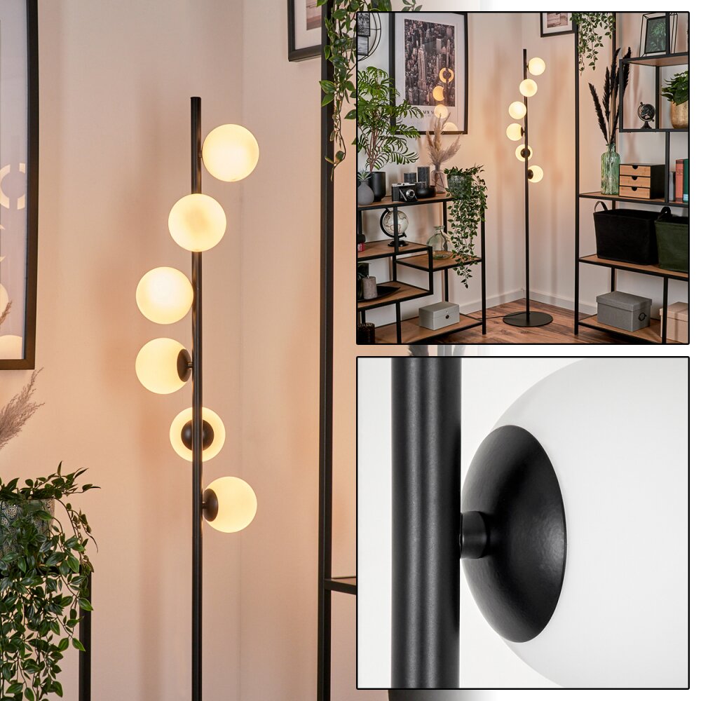 Remaisnil Lampa Stojąca - Szkło 10 cm Biały, 6-punktowe main product photo
