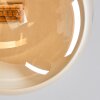 Chehalis Lampa Sufitowa - Szkło 12 cm, 15 cm złoty, czarny, 8-punktowe