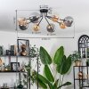 Chehalis Lampa Sufitowa - Szkło 12 cm, 15 cm złoty, czarny, 8-punktowe