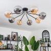 Chehalis Lampa Sufitowa - Szkło 15 cm Złoty, Czarny, 8-punktowe