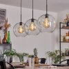 Ripoll Lampa Wisząca - Szkło 30 cm Przezroczysty, 3-punktowe