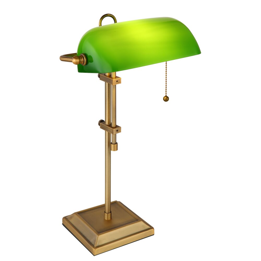 Globo ANTIQUE Lampa bankierska Stary mosiądz, 1-punktowy main product photo