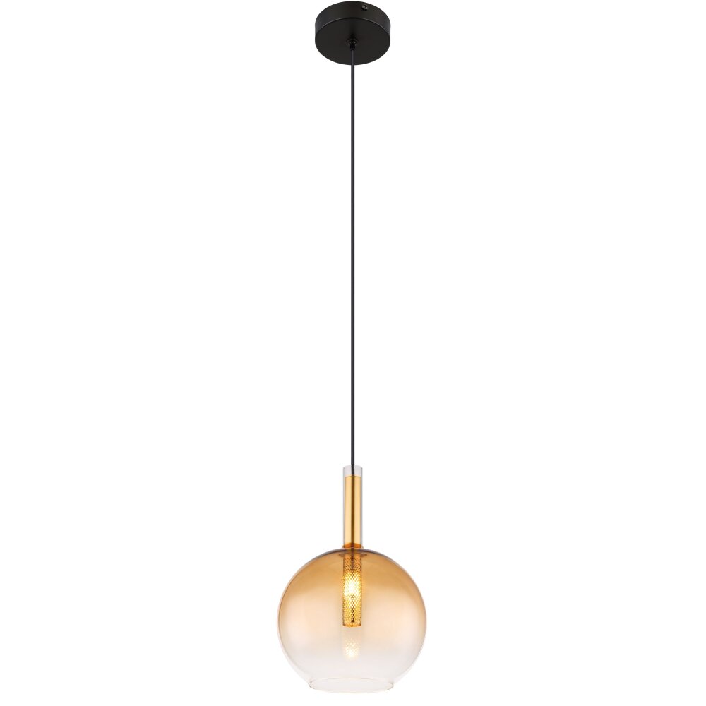 Globo LOPUSA Lampa Wisząca Mosiądz, Czarny, 1-punktowy main product photo