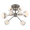 Globo UNTSY Lampa Sufitowa LED Chrom, Tytan, 1-punktowy, Zdalne sterowanie