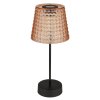Globo SOLAR lampka nocna LED W kolorze bursztynu, Czarny, 1-punktowy