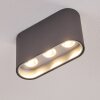 Dalarna Lampa Sufitowa LED Szary, Srebrny, 1-punktowy