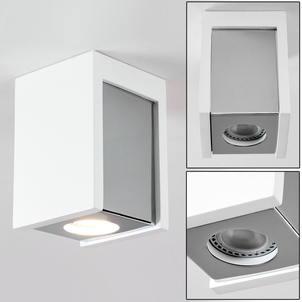 Braslo Lampa Sufitowa Chrom, Biały, 1-punktowy main product photo