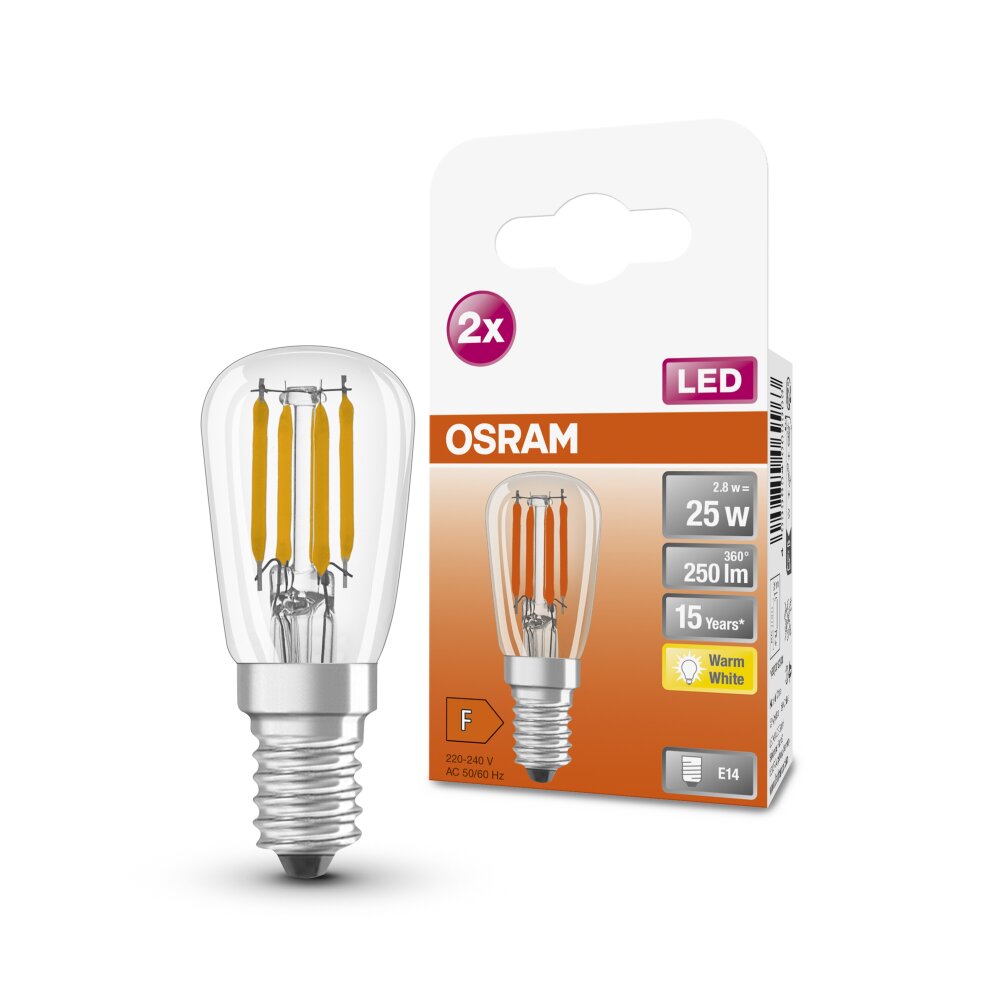 OSRAM zestaw 2 żarówek LED Special E14 2,8 W 2700 Kelvin 250 Lumen main product photo