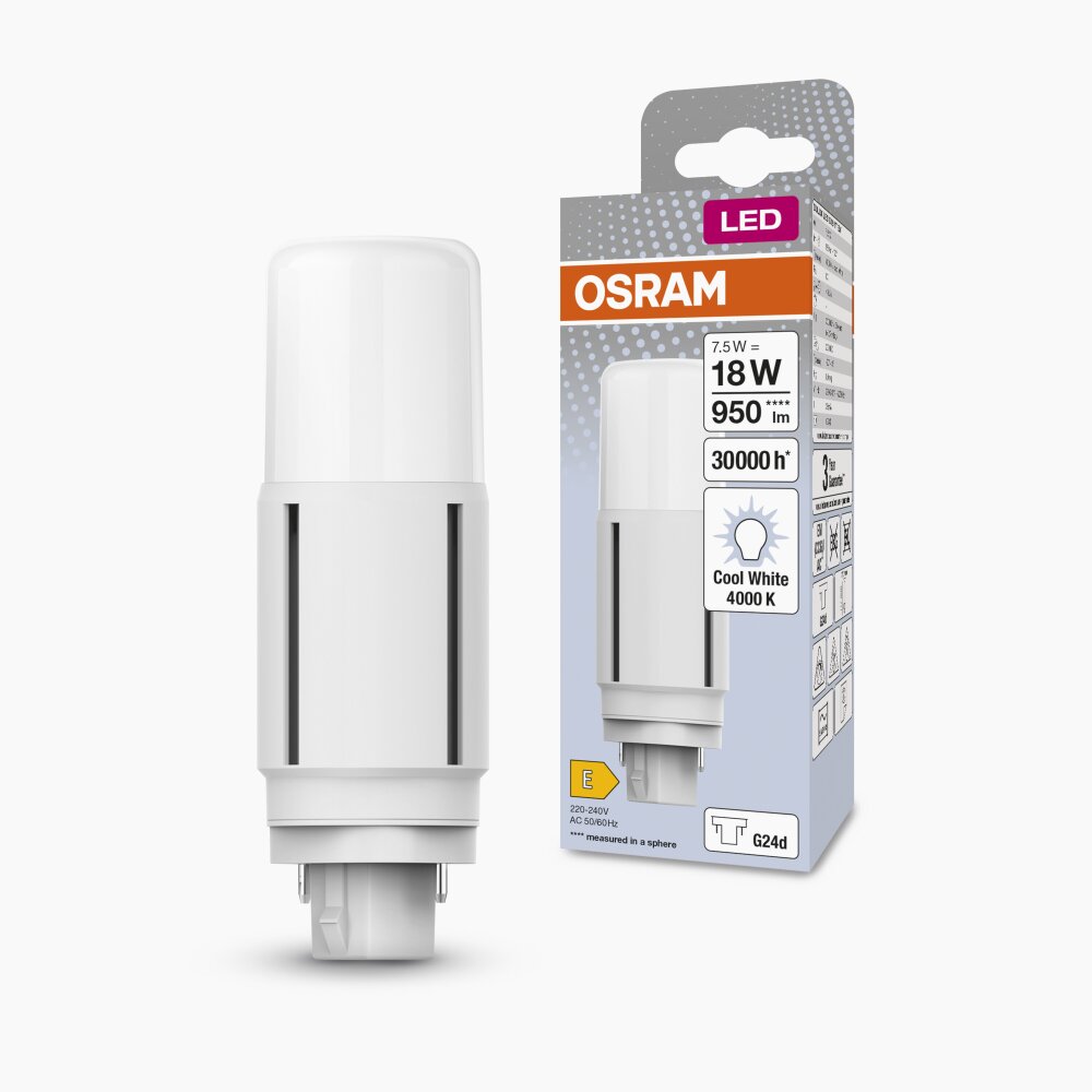 OSRAM DULUX G24d 7,5 W 4000 Kelvin 950 Lumen main product photo