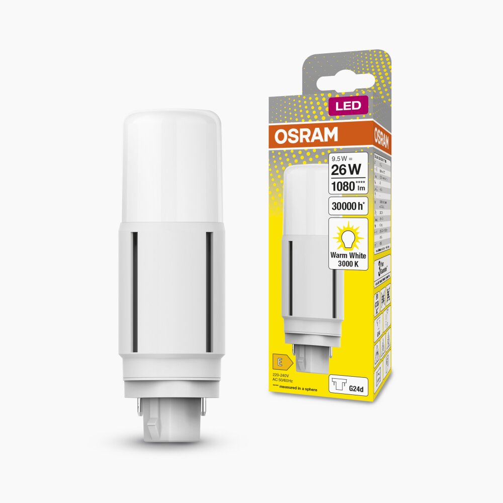 OSRAM DULUX G24d 9,5 W 3000 Kelvin 1080 Lumen main product photo