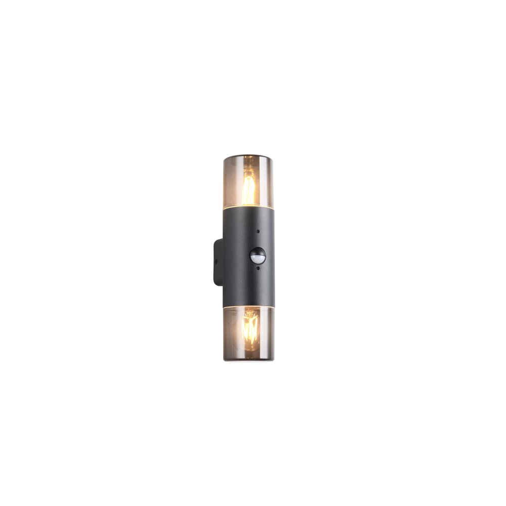 Trio HOOSIC Lampa ścienna Czarny, 2-punktowe, Czujnik ruchu main product photo