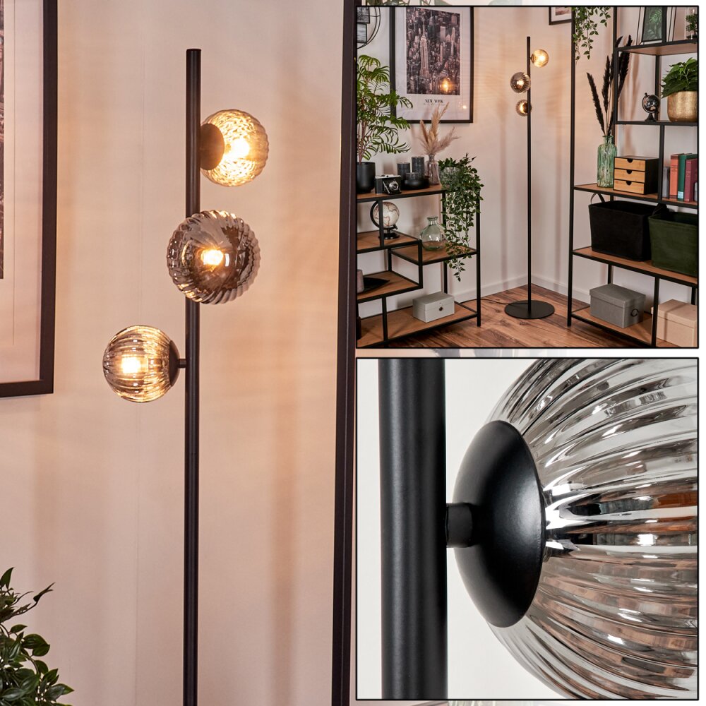 Remaisnil Lampa Stojąca - Szkło 10 cm, 12 cm Przydymiony, 3-punktowe main product photo
