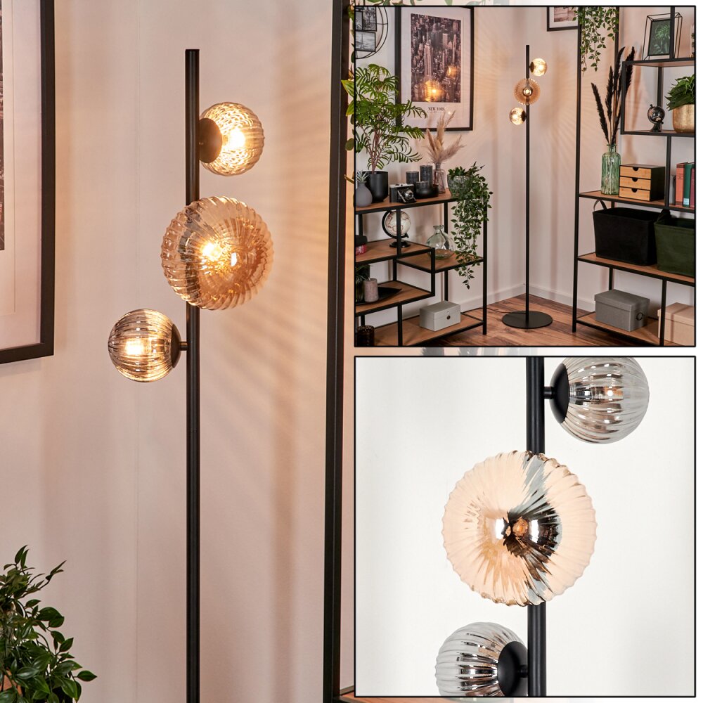 Remaisnil Lampa Stojąca - Szkło 10 cm, 15 cm W kolorze bursztynu, Przydymiony, 3-punktowe main product photo