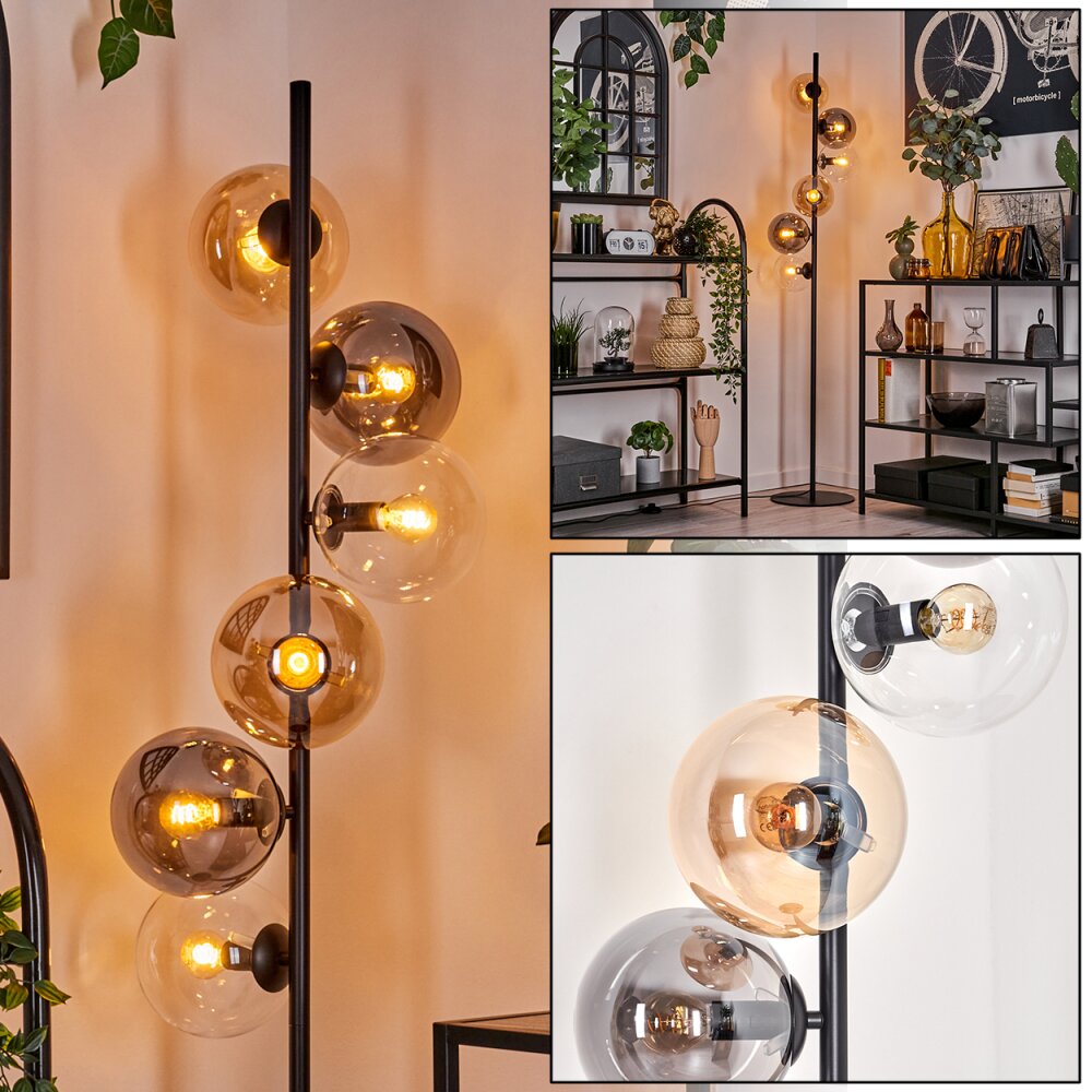 Gastor Lampa Stojąca - Szkło 15 cm W kolorze bursztynu, Przezroczysty, Przydymiony, 6-punktowe main product photo