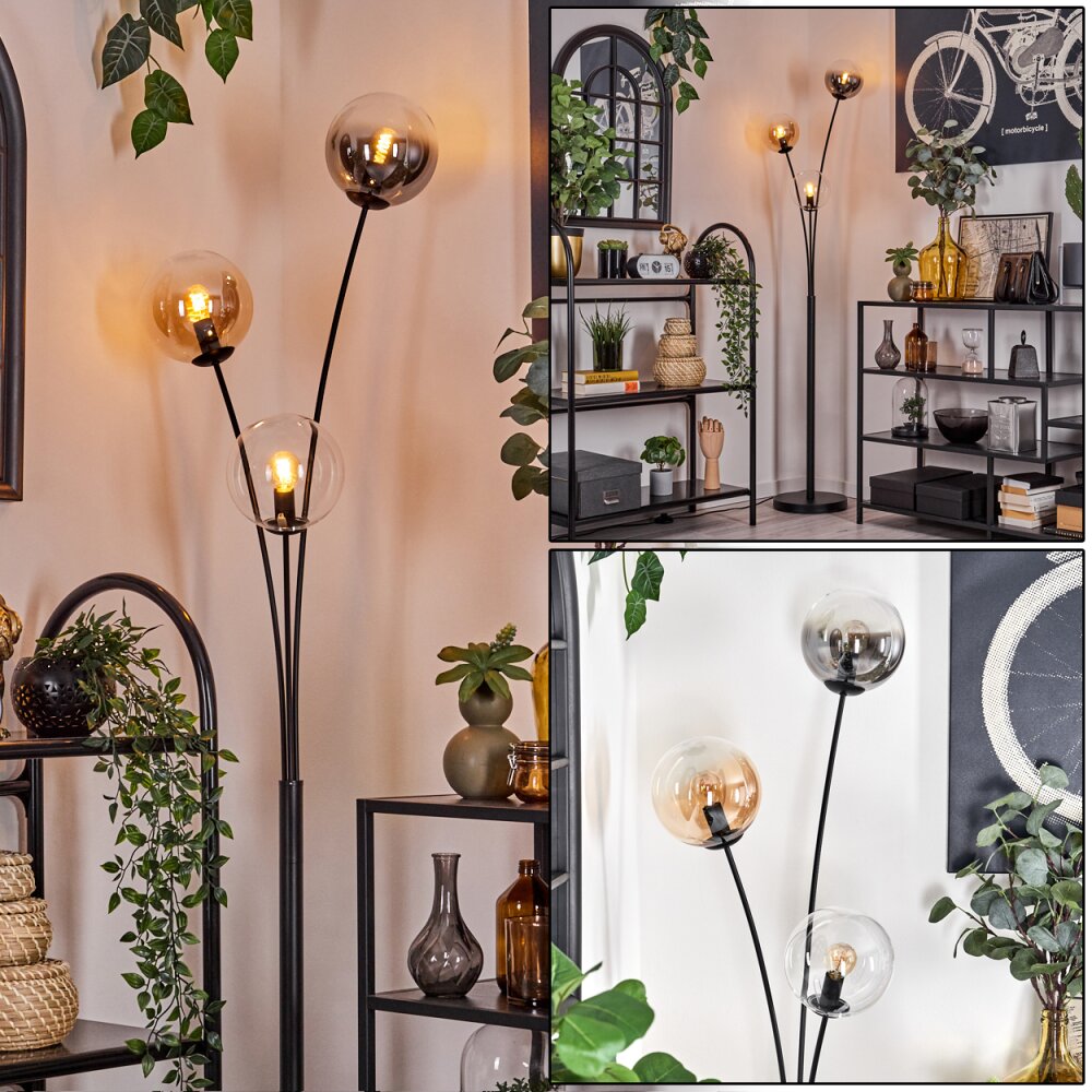 Gastor Lampa Stojąca - Szkło 15 cm W kolorze bursztynu, Przezroczysty, Przydymiony, 3-punktowe main product photo