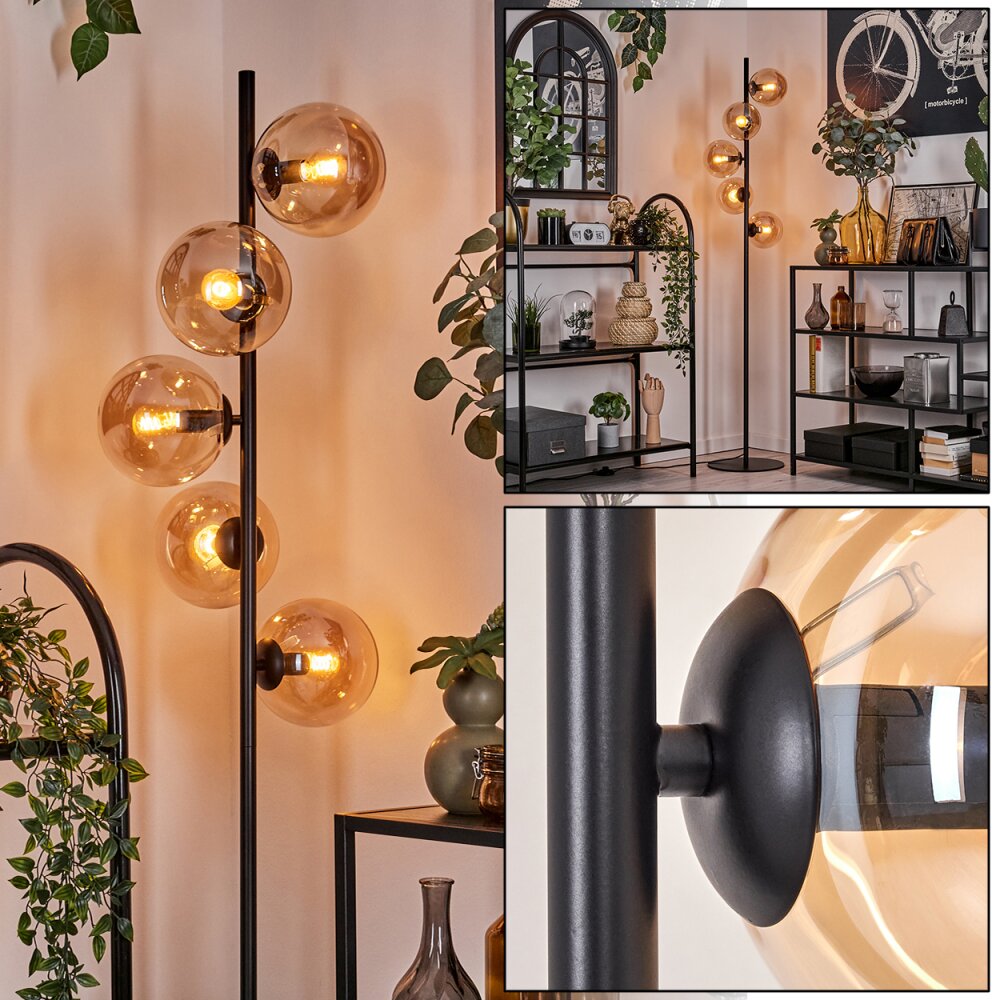 Gastor Lampa Stojąca - Szkło 15 cm W kolorze bursztynu, 5-punktowe main product photo