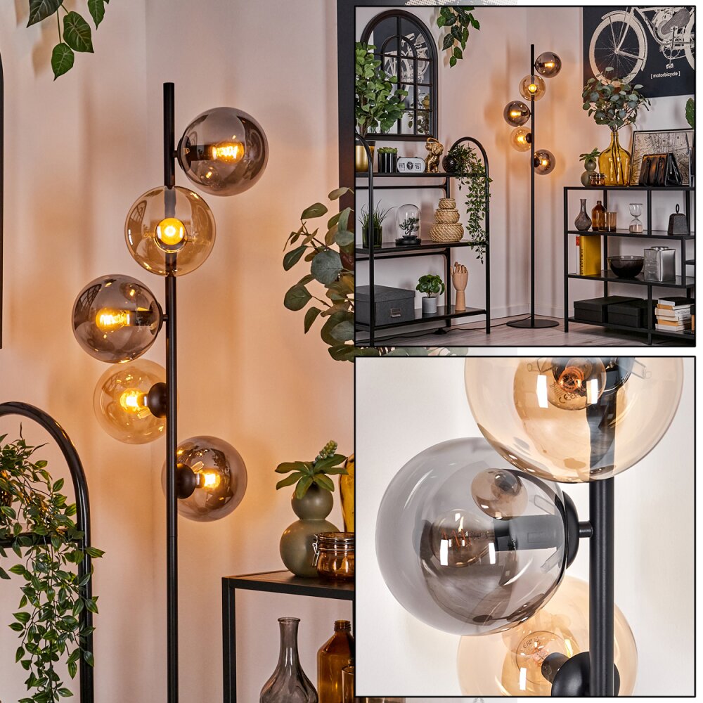 Gastor Lampa Stojąca - Szkło 15 cm W kolorze bursztynu, Przydymiony, 5-punktowe main product photo